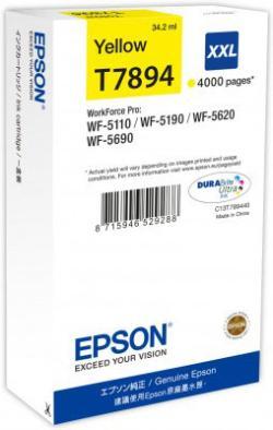 Epson C13T789440 (T7894) Yellow Original Ink - WF-5110 / WF-5190 (Ex)