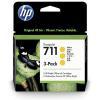 HP CZ136A (711) Sarı Orjinal Kartuş 3lü Paket - De