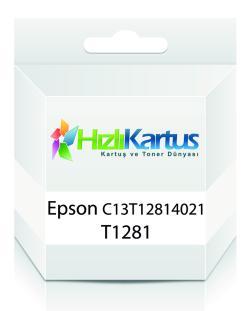 Epson C13T12814021 (T1281) Schwarze Kompatible Patrone - Schwarz