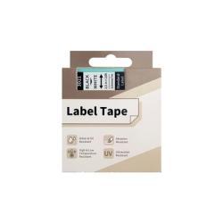 AIMO 3D21 Schwarz auf Weiß Etikettenband 12mm x 7m - D1600