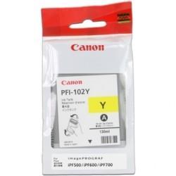 Canon PFI-102Y (0898B001) Gelbe Originalpatrone.