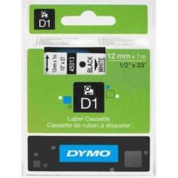 Dymo 45013 D1 Beyaz Üzerine Siyah Orjinal Etiket (