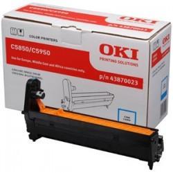 OKI 43870023 Blue Original Drum Unit - C5850 / C5950