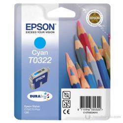 Epson C13T032240 (T0322) Blau, Original-Tintenpatrone (U)