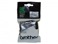 Brother M-931 Gümüş Üzerine Siyah P-Touch Etiket 1