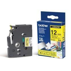 Brother TZ-631 TZ-Band 12mm Gelbschwarz Etikettenstreifen - PT-1280 / PT-1830