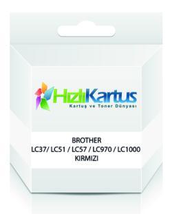 Brother LC37 / LC51 / LC57 / LC970 / LC1000 Kırmız