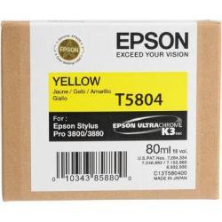 Epson C13T580400 (T5804) Yellow Original Ink - Stylus Pro 3800 (Ex)