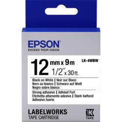 Epson C53S654016 (LK-4WBW) Beyaz Üzerine Siyah Orj