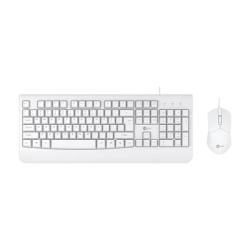 Lenovo Lecoo CM105 USB Wired White Turkish Q Keyboard & Mouse Set
