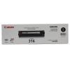 Canon CRG-316BK (1980B003) Black Original Toner - LBP5050 / MF8030Cn / MF8050Cn