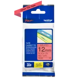 Brother TZe-431 (12mm) Red on Black Laminated Original Label - PT1100