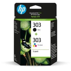 HP 303 + 303 3YM92AE Siyah ve Renkli Orjinal Kartu