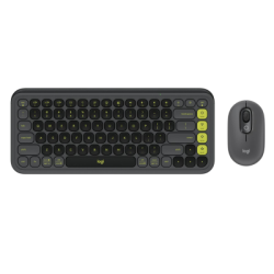Logitech Pop Icon Combo (920-013075) Gray Wireless Keyboard & Mouse Set