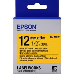 Epson C53S654014 (LK-4YBW) Sarı Üzerine Siyah Orji