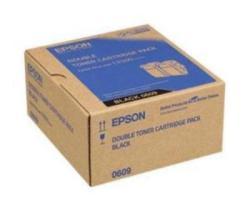 Epson C9300 S050609 Black Original Toner Duo Pack