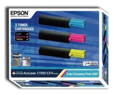 Epson C13S050287 3 Colours Economical Original Toner - C1100 / CX11 (C)
