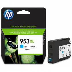 HP F6U16AE (953XL) Blau, Originalpatrone, hohe Reichweite.