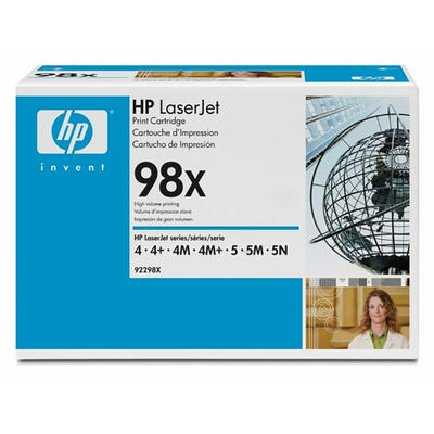 HP 92298X (98X) Black Original Toner Cartridge - LaserJet 4m/5m (B)