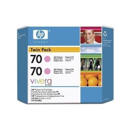 HP CB346A (70) Light Magenta Original Cartridge 2-pack - Designjet Z2100