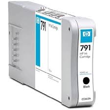 HP CC663A (791) Schwarze Plotterpatrone, 1000 ml.