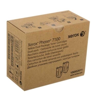 Xerox 106R02611 Yellow Original Toner High Capacity - Phaser 7100 (Single Pack)