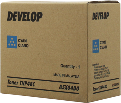 Develop TNP-48C (A5X04D0) Cyan Original Toner Cartridge - Ineo +3350 / +3850