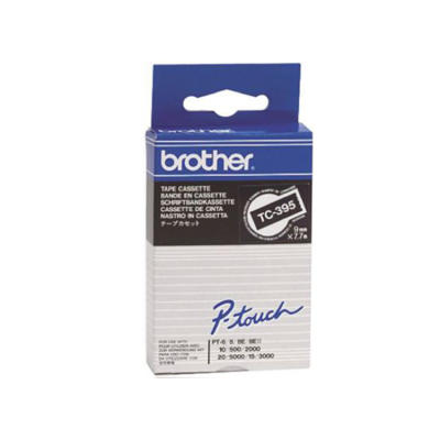 Brother TC-395 Schwarzer Originalstreifen - PT-15 / PT-20