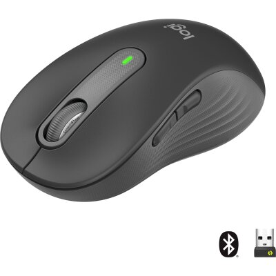 Logitech M650 Signature (910-006236) Black Silent Large Size (Right Hand) Optical Wireless Mouse