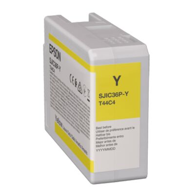 Epson SJIC36P-Y (C13T44C440) Yellow Original Cartridge - C6000 / C6500 (Ex)