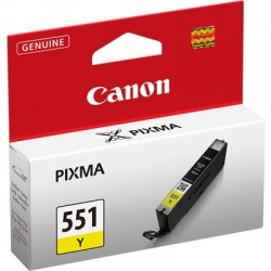 Canon CLI-551Y (6511B001) Yellow Original Cartridge - MG5450 / MG6350