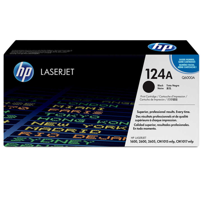 HP Q6000A (124A) Original Toner, Schwarz - Laserjet 16