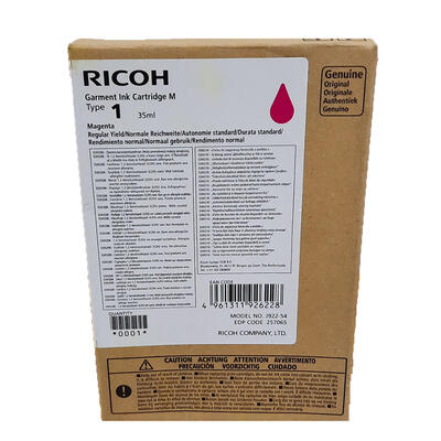Ricoh Typ 1 257065 Magentafarbene Original-Tintenpatrone - Ri1000