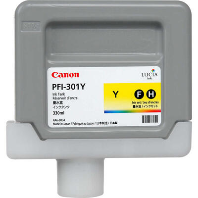 Canon PFI-301Y (1486B001) Sarı Orjinal Kar