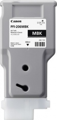 Canon PFI-206MBK (5302B001) Matte Black Original Cartridge - iPF6400 / iPF6450 (Ex)