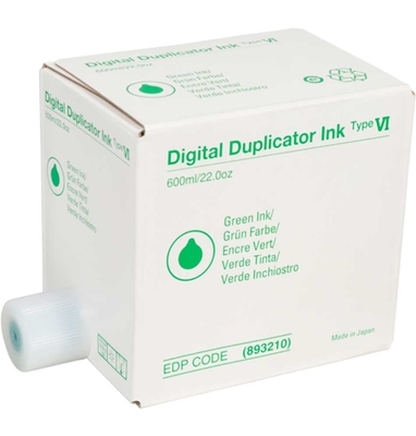 Ricoh Type VI 893210 Green Original Ink - JP4500 / DX4542