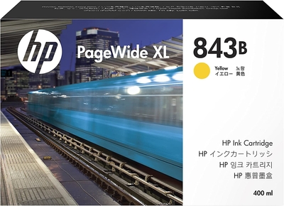 HP C1Q64A (843B) Gelbe Original-Tintenpatrone - PageWide XL5000
