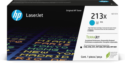 HP 213X (W2131X) Mavi Orjinal Toner Yüksek Kapasit