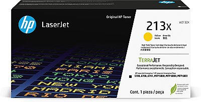 HP 213X (W2132X) Sarı Orjinal Toner Yüksek Kapasit