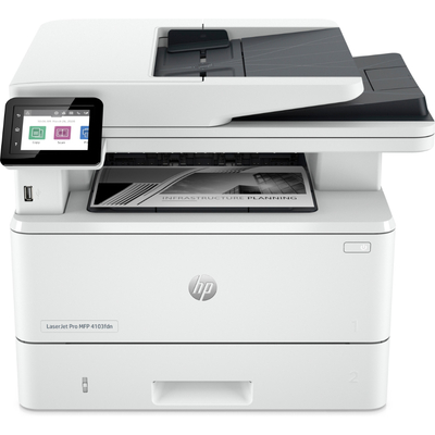 HP LaserJet Pro 4103FDN (2Z628A) Scanner + Copier Mono Multifunction Laser Printer