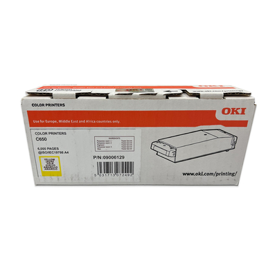 OKI 09006129 Sarı Orjinal Toner - C650