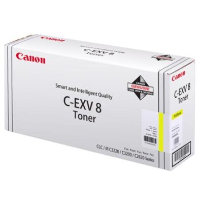 Canon C-EXV8Y (7626A002)  Yellow Original Toner - IR-C2620 / IR-C3200