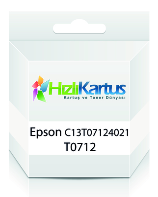 Epson C13T07124020 (T0712) Cyanfarbene kompatible Tintenpatrone - Stylus SX215