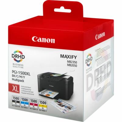 Canon PGI-1500XL (9182B004) BKCMY Multipack 4-pack Set Cartridge 9182B004 - MB2050 / MB2350