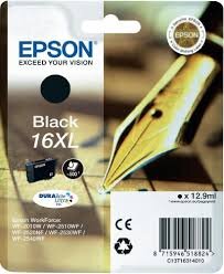 Epson C13T16314020 (16XL) Schwarze Originalpatrone - W
