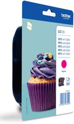Brother LC123 Magentafarbene Original-Tintenpatrone - DCP-J132W / DCP-J752DW