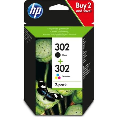 HP X4D37AE(302) Schwarz + Farbe Multipack Orjinal Ka