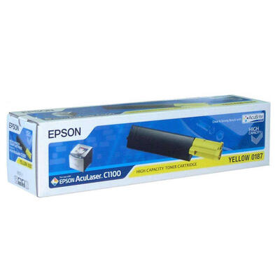 Epson C13S050187 Yellow Laser Toner Cartridge - C1100 / CX11 (U)