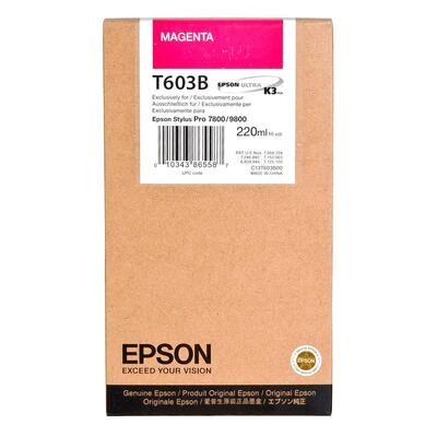 Epson C13T603B00 (T603B) Original Magenta Ink - Stylus Pro 7800 (Ex)