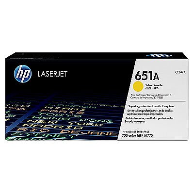 HP CE342A (651A) Gelber Original-Toner - Laserjet M77